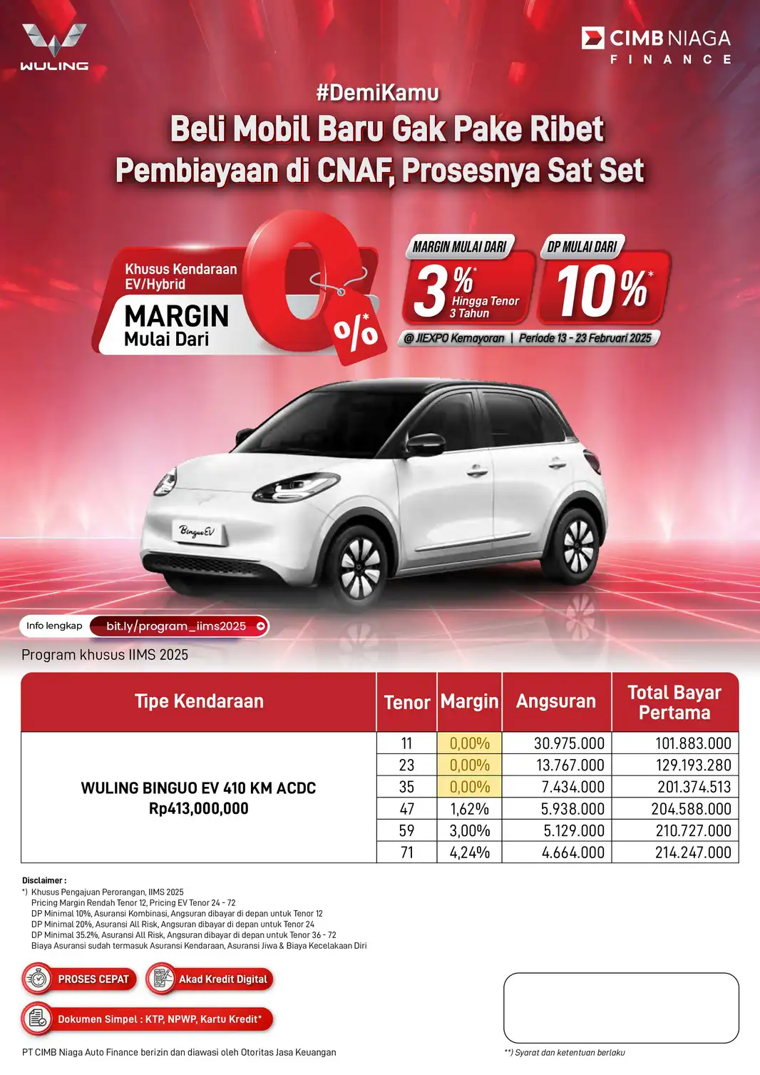WULING SPECIAL BINGUO 410 IIMS 2025